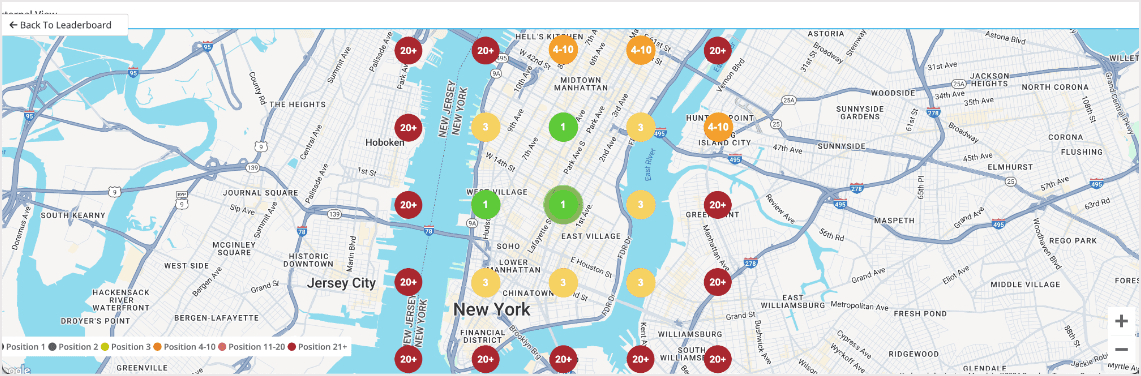 Screenshot of Geo Rank in Moz Local.