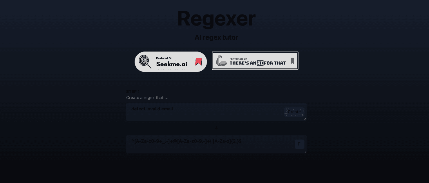 Generate AI regex with Regexer